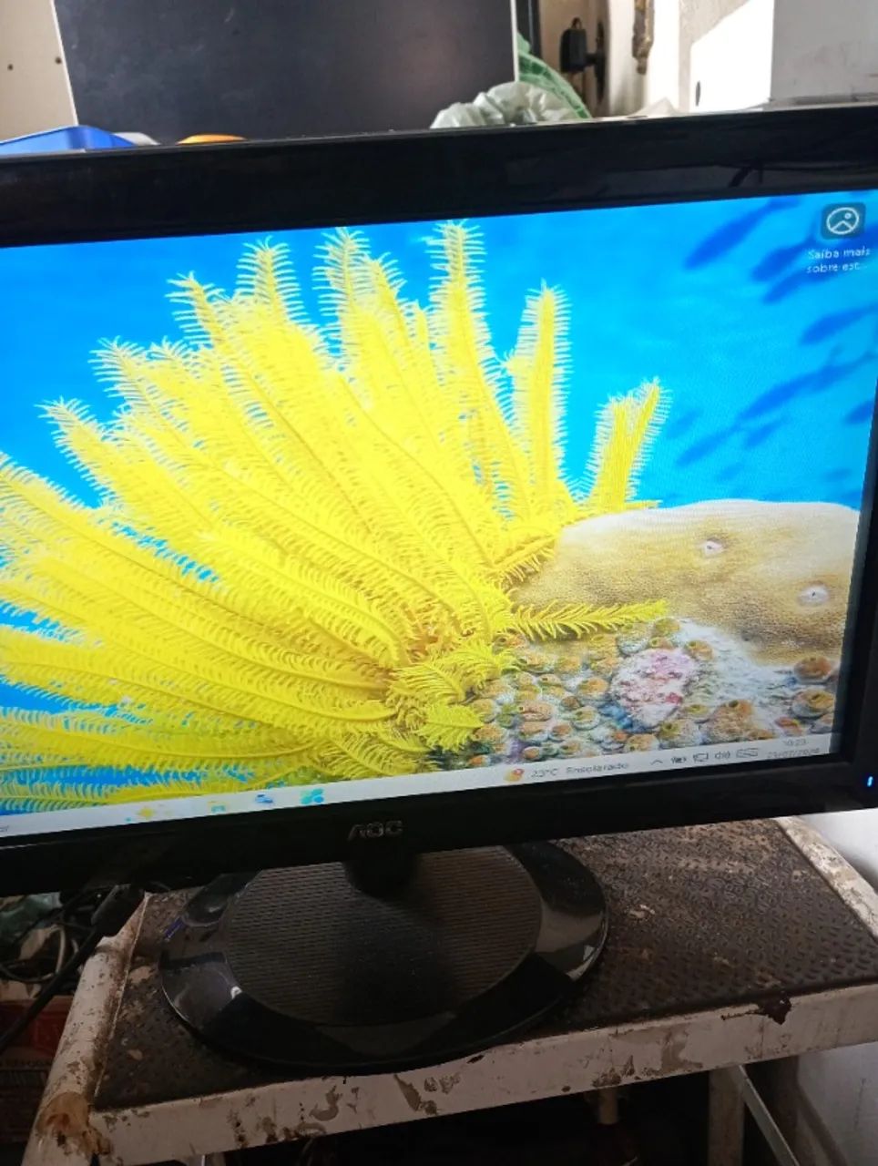 monitor AOC e936Swa, LCD ,18,5 polegadas, funcionando - Foto 5