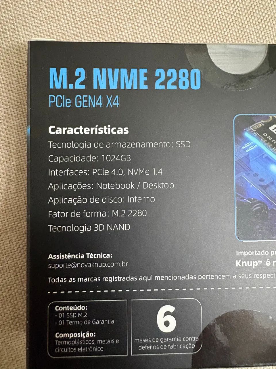 SSD 1TB NVME GEN4 7000mbs KNUP HD837 - Foto 4