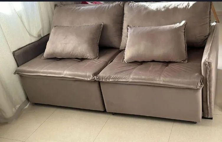 Sofá Sofia Marrom Sem Caixa