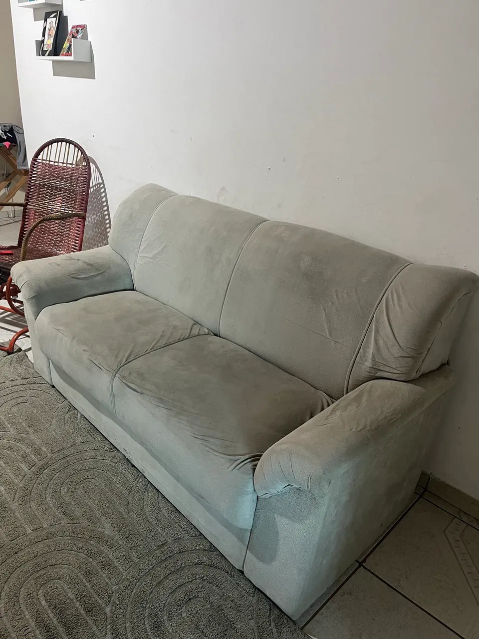 Sofá 2 lugares 200 reais  - Foto 4
