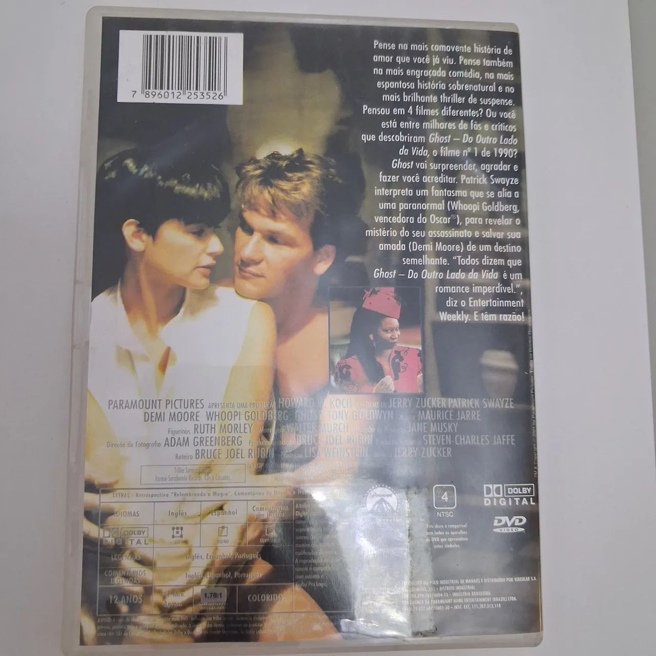 DVD Ghost - Do Outro Lado Da Vida - Paramount Collection - CDs