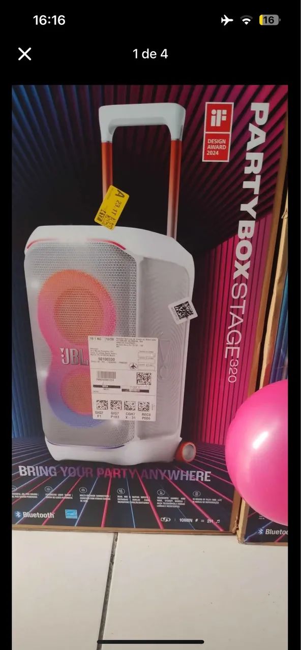JBL PartyBox Stage 320 - Na Caixa lacrada 
