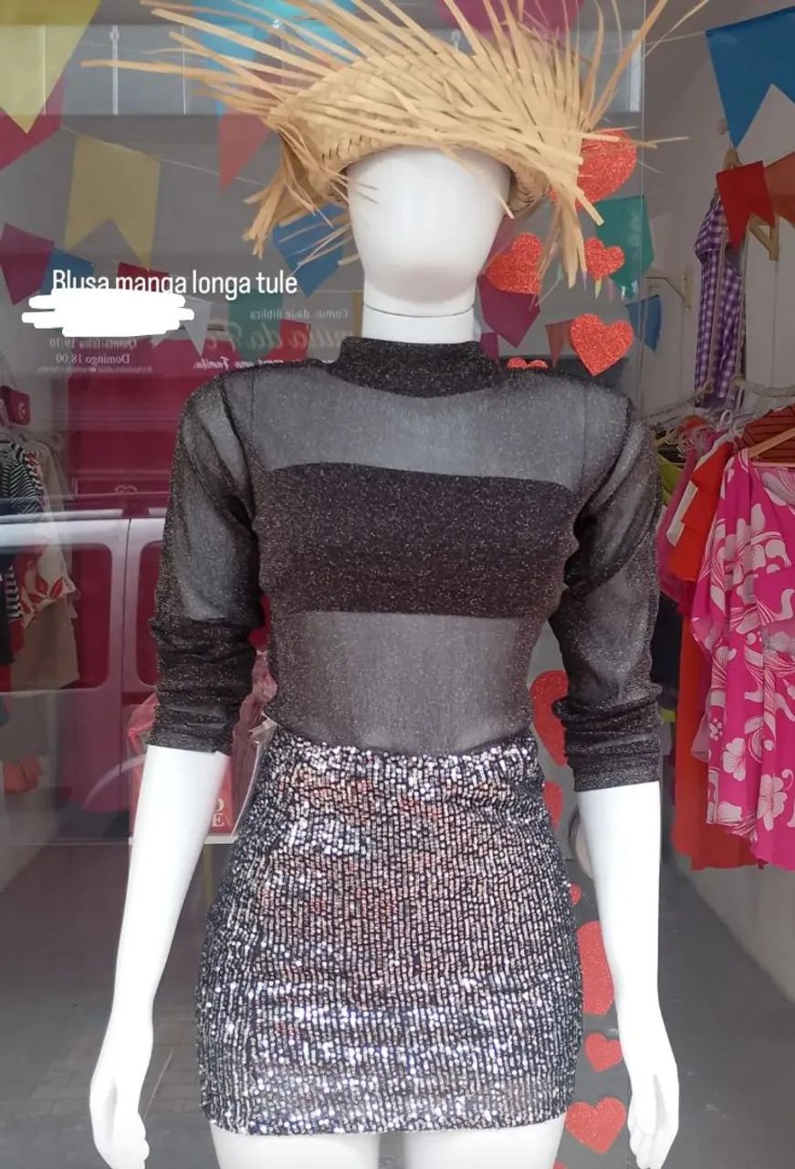 Combo 8 blusas de tule para revenda atacado