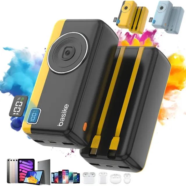 Power Bank Basike 30000mAh Preta - Foto 4