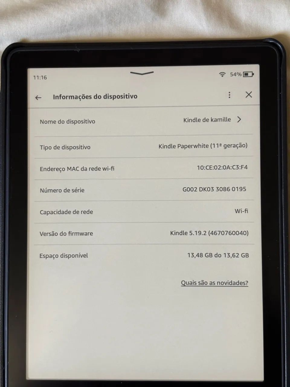 Kindle Paperwhite 11º Geração + Capinha - Foto 4