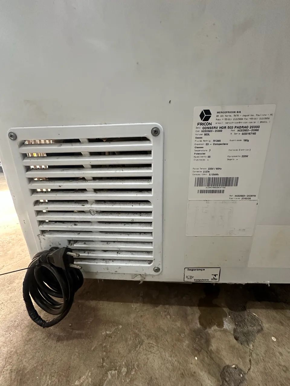 Freezer horizontal FRICON 503 Litros (dupla ação porta cega) 220V