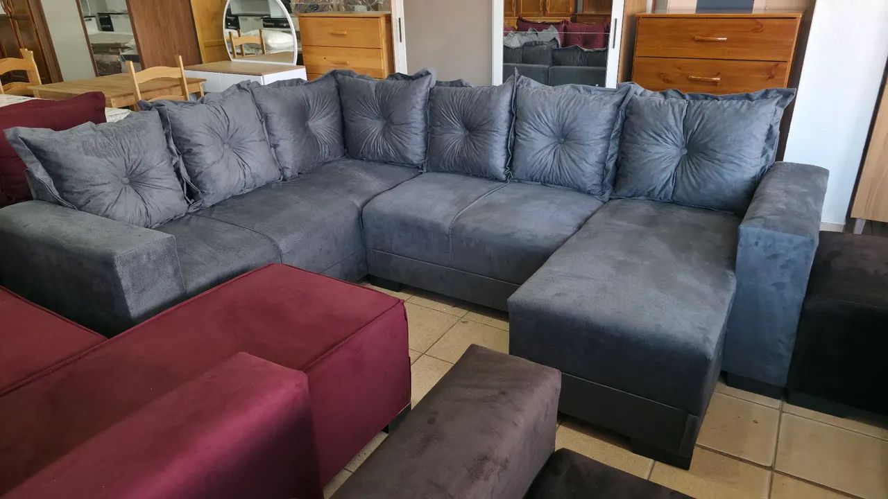 Sofa de canto com chaise novo 