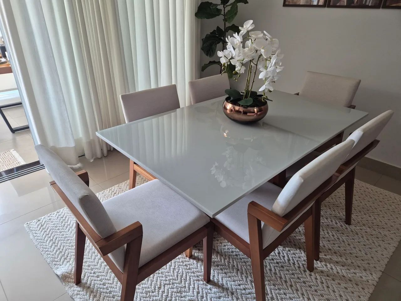 Mesa 6 lugares estilo contemporânea - Foto 3