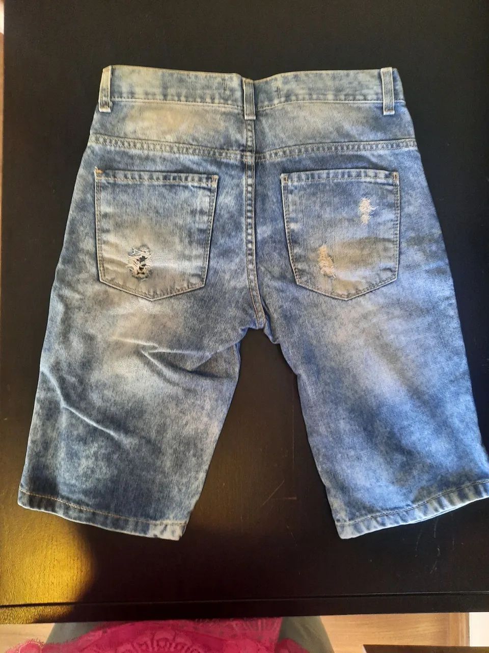 Bermuda Jeans Infantil Tam 12 - Foto 2