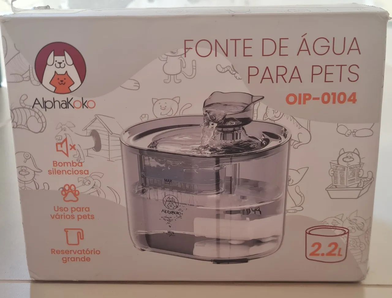 Fonte automática para pets - 2,2 L - Foto 2