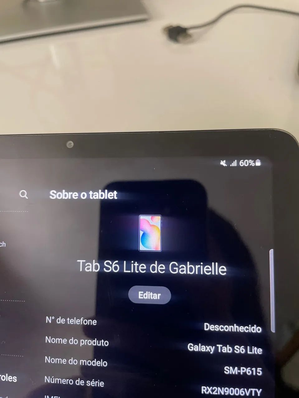 Tablet galaxy tab S6 Lite - USADO SEM PEN - Foto 5