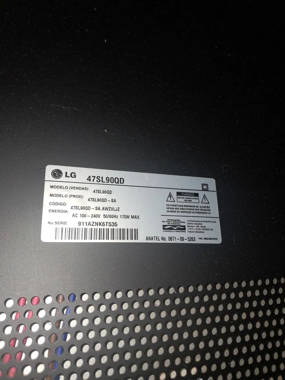 LG 47 polegadas usada Bivolt com suporte articulado - Foto 5