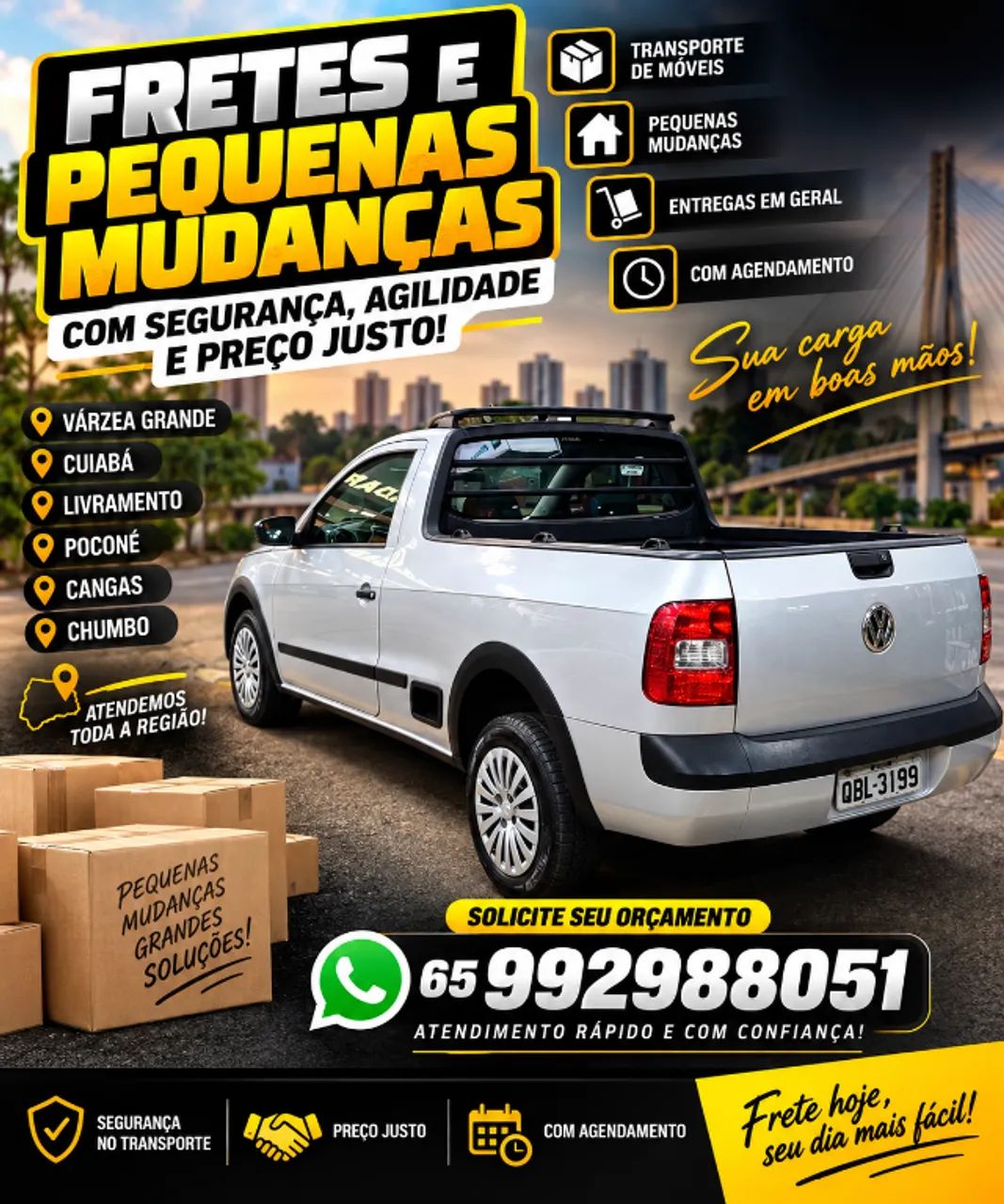 Frete e mudanças 
