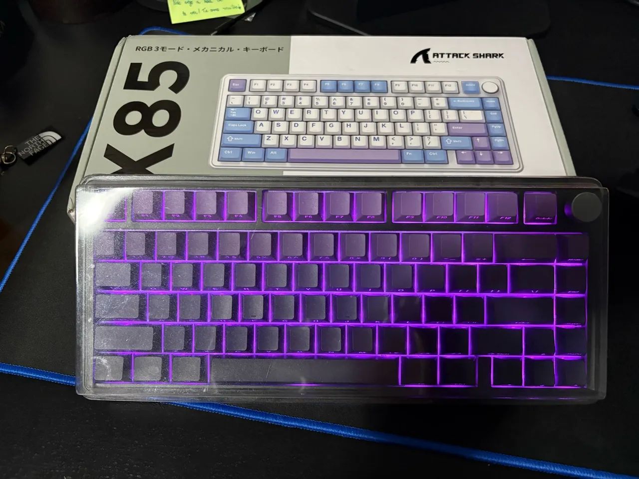 Teclado RGB Attack Shark X85 Purple - Foto 2