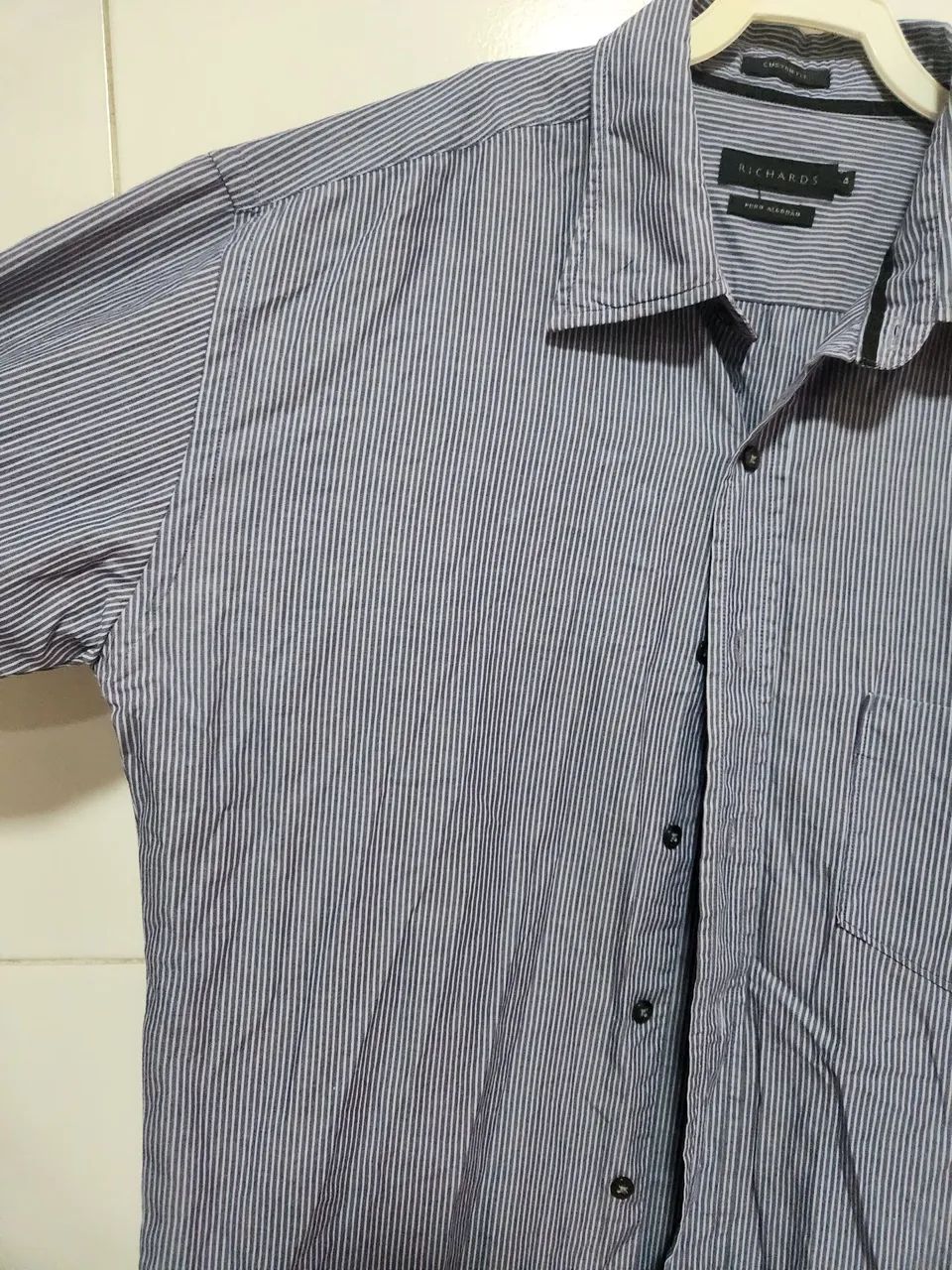 Camisa social Richards azul n 4 - Foto 4