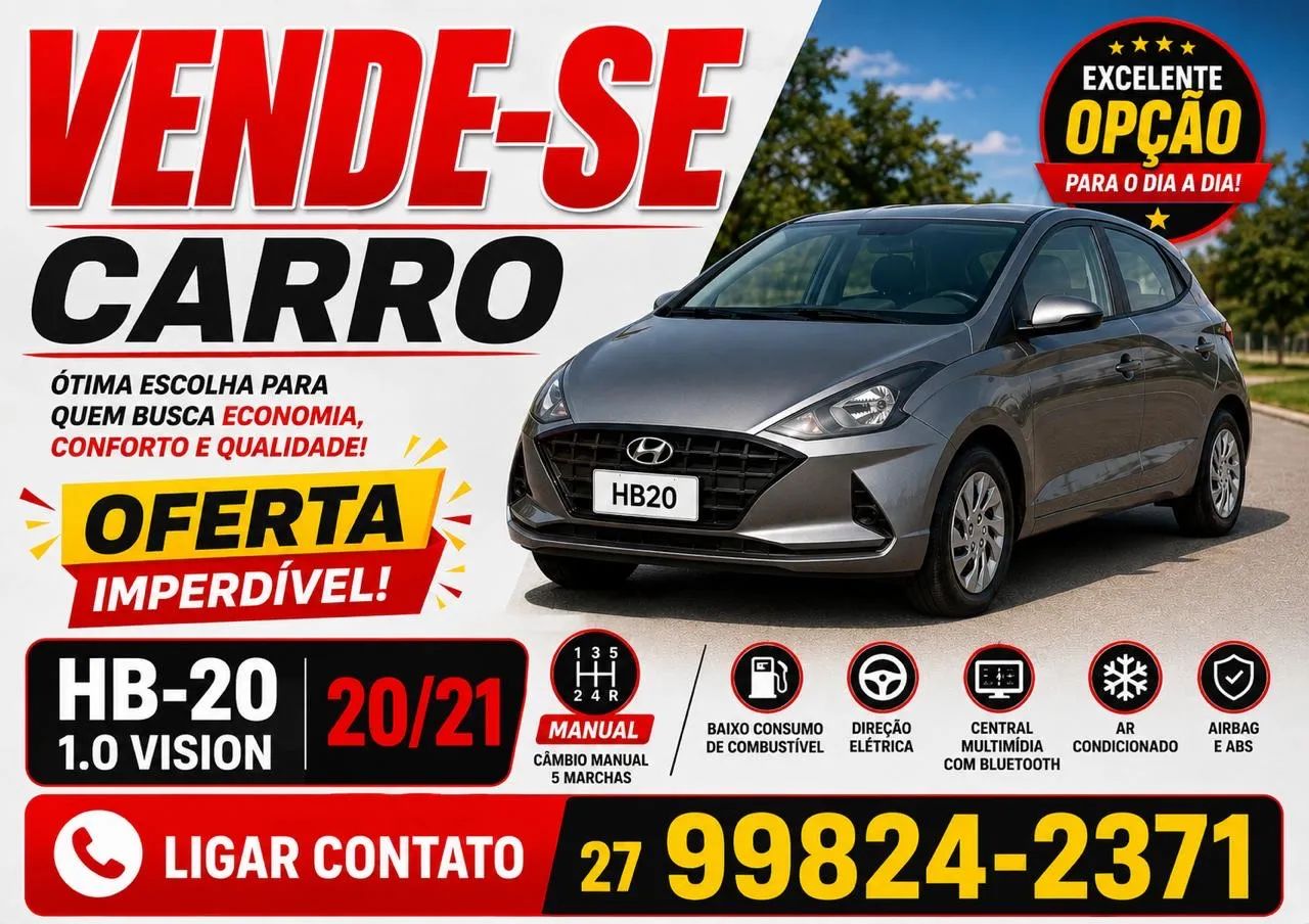 Hyundai Hb20 HB20 Vision 1.0 Flex 12V Mec. 2021