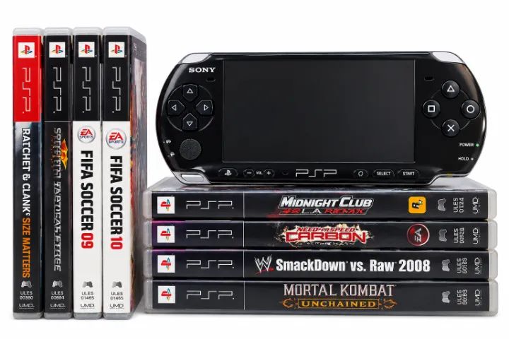 PSP + 8 jogos incluidos