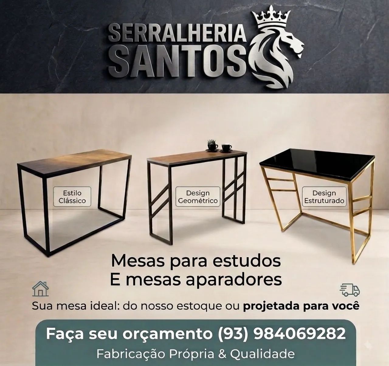 Mesas estilo industrial 