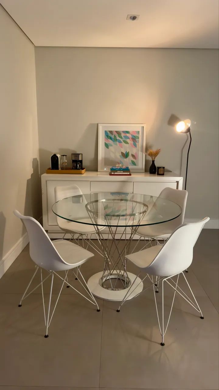 Mesa de Jantar + 4 cadeiras Eames (Tok&Stok) - Foto 2