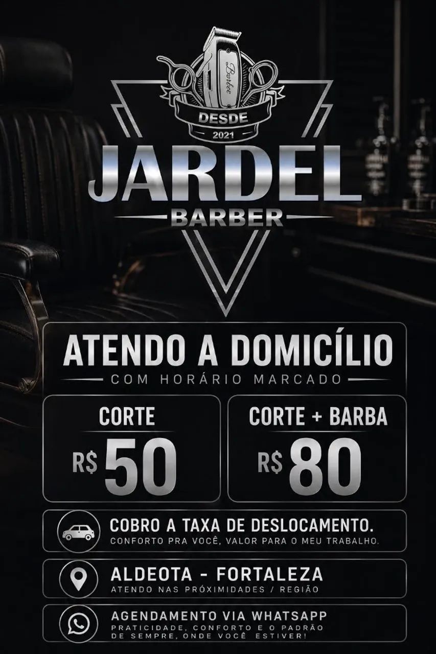 Barbeiro a Domicílio. 