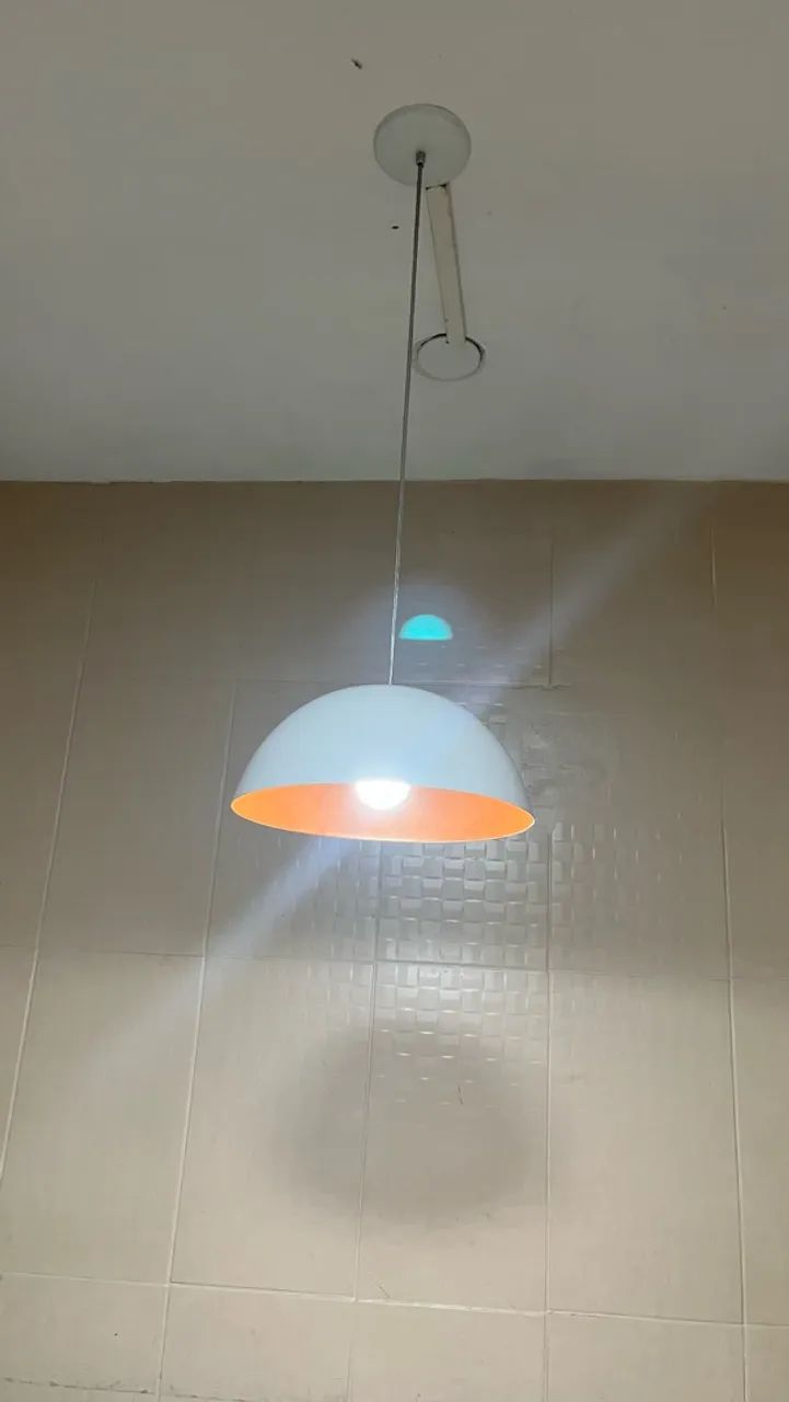 Pendente lustre meia lua