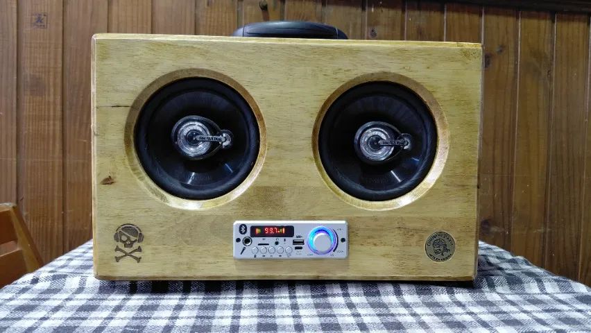 Caixa  de som Bluetooth FM Aux - Foto 3