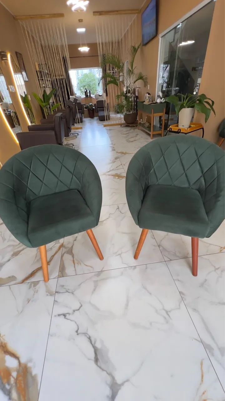 Kit poltronas verde esmeralda  - Foto 3