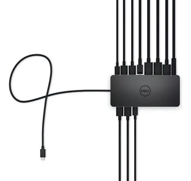 Dell Dock Station universal ud22 preta hub de usb - Foto 4