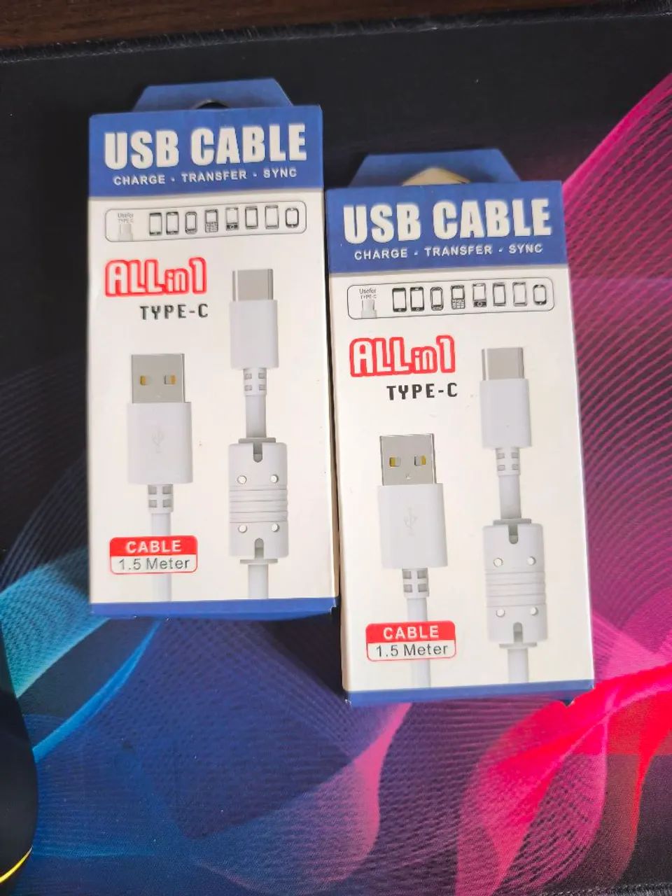 Cabo USB tipo C 1,5m