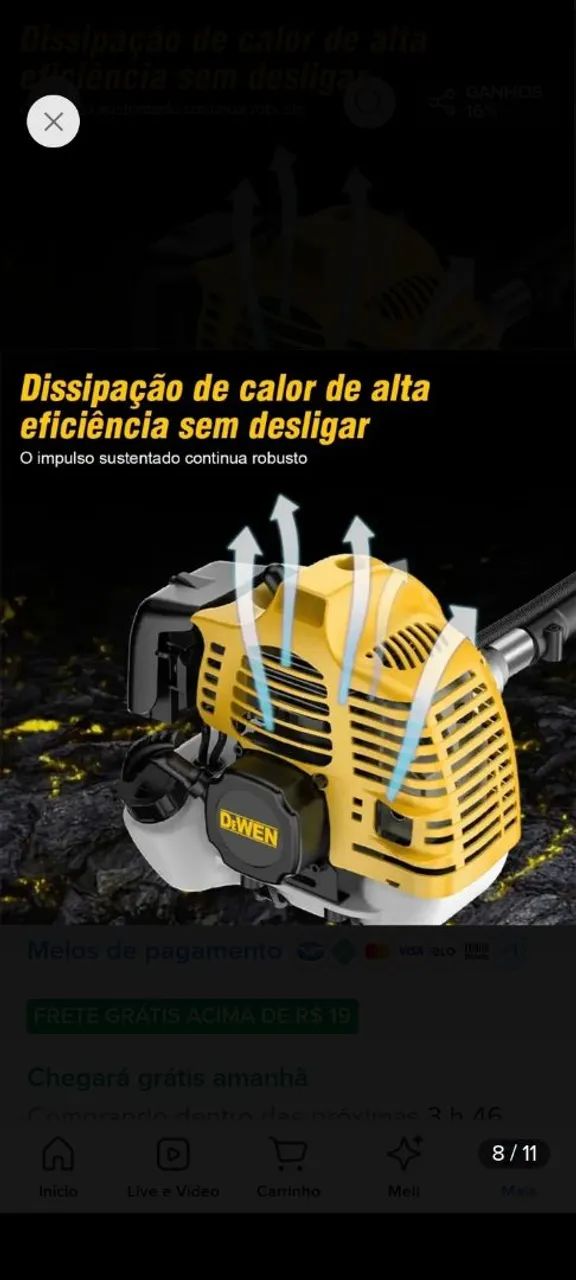 Roçadeira de gramas - Foto 2