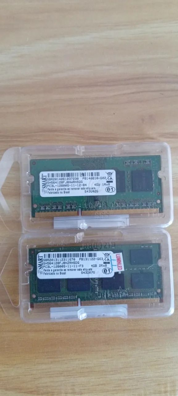 Memórias RAM para Notebook