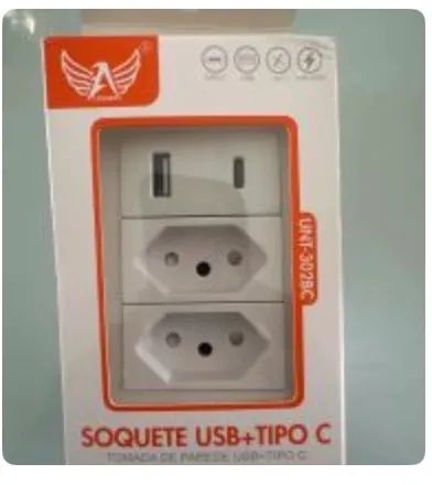 TOMADA tipo C + USB + Comum