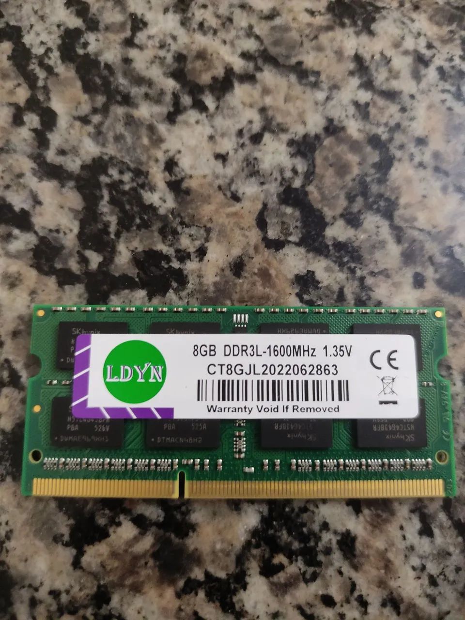 8 GB DDR3L Notebook Memory, 1600 MHz, 1.35 V