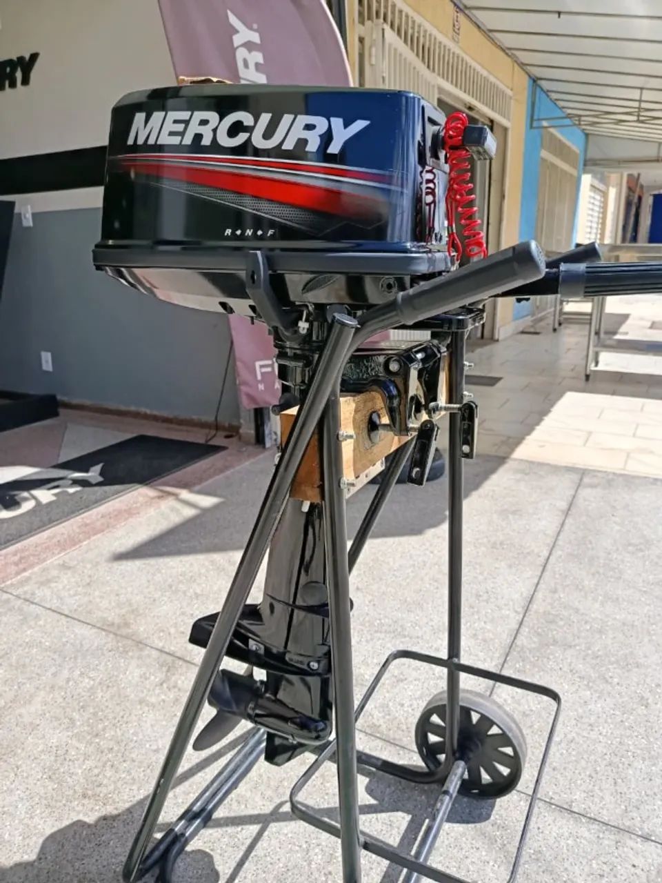 Motor de popa Mercury 5hp - Novo, pronta entrega  - Foto 5