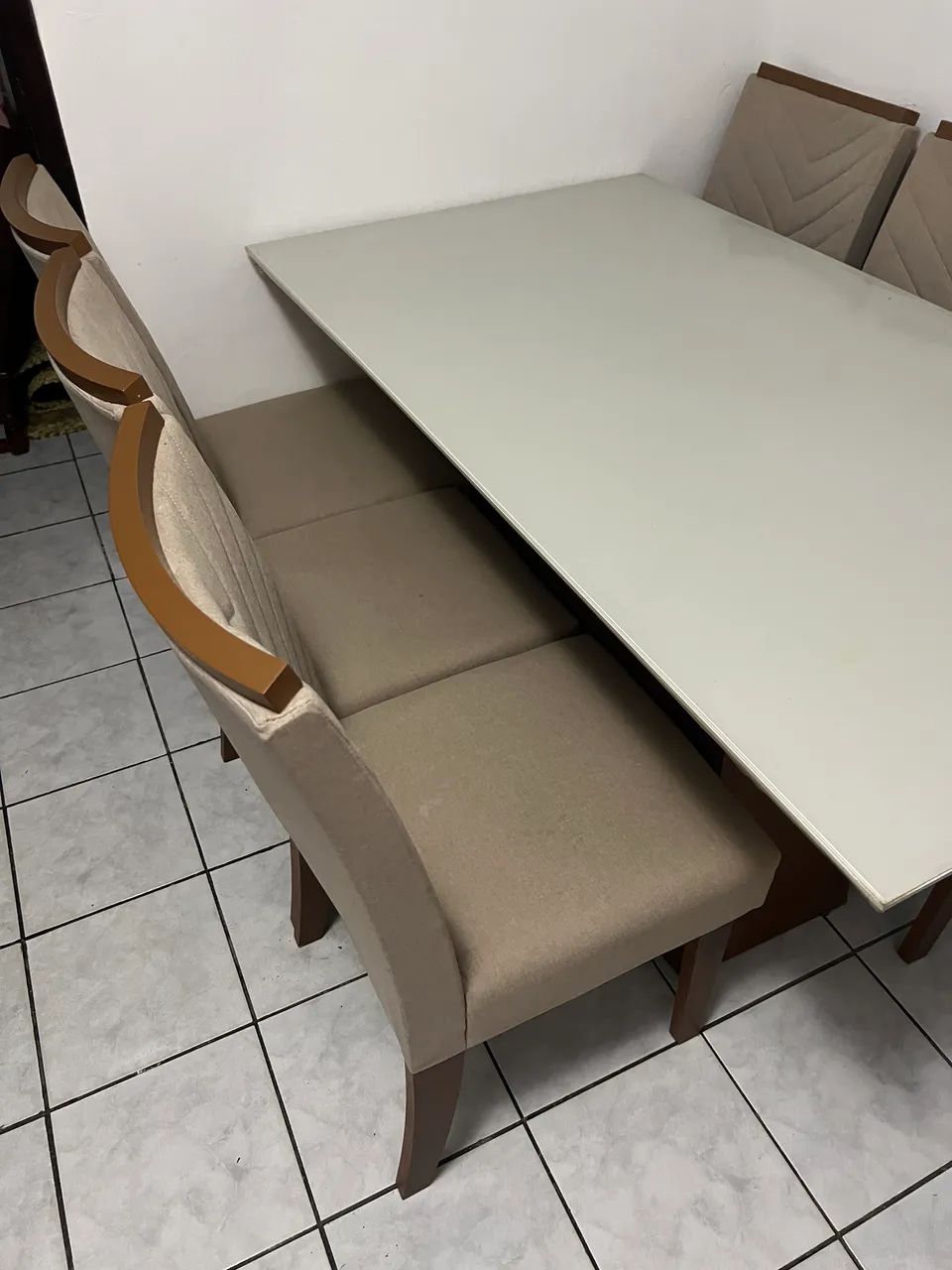 Mesa de jantar com 6 cadeiras 65105016746242122