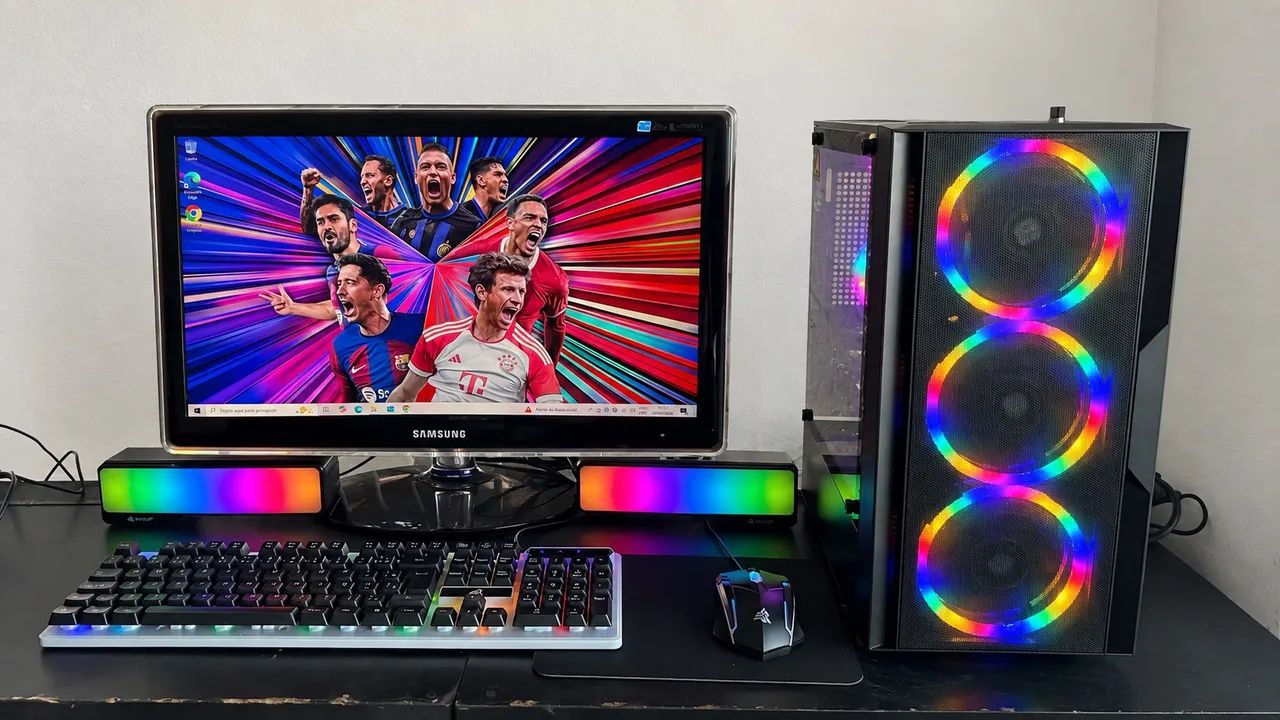 Computador Gamer Core i7 + 8GB + SSD + Monitor 22 polegadas + kit RGB (entrego e instalo) - Foto 4