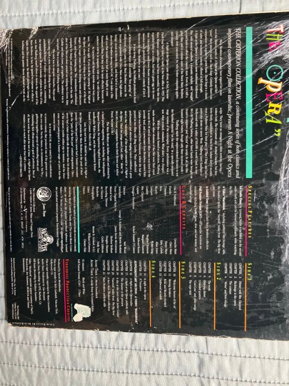 marx brothers - uma noite na ópera (laserdisc criterion collection