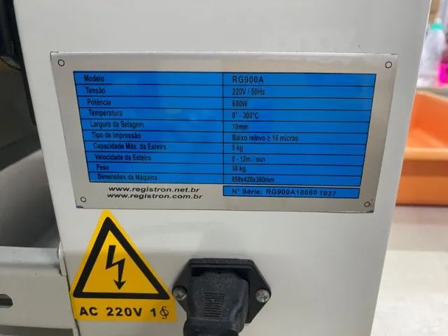 Seladora Automática Contínua Horizontal RG-900A-BIvolt - Foto 3