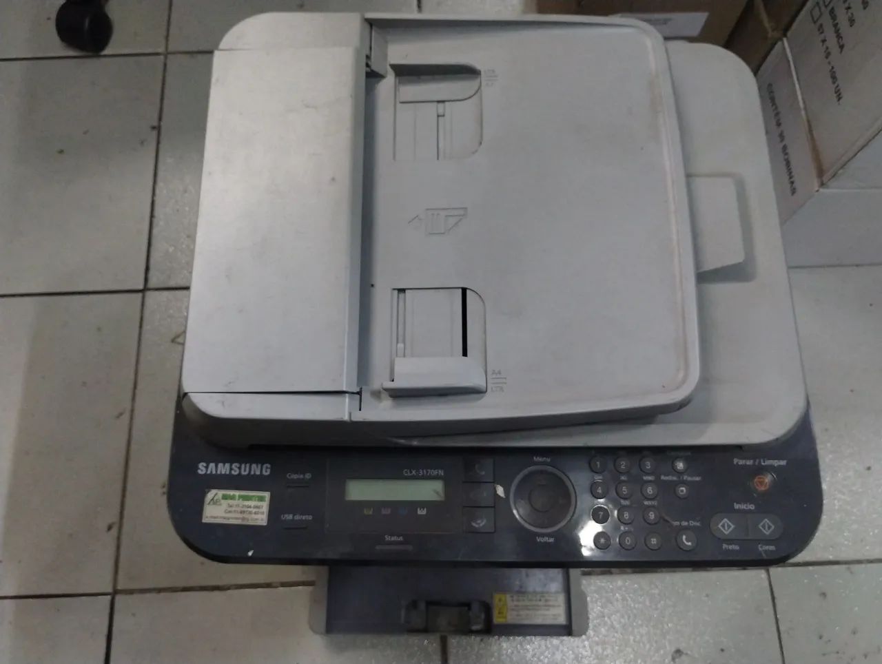 Impressora Samsung CLX-3170FN no Estado 