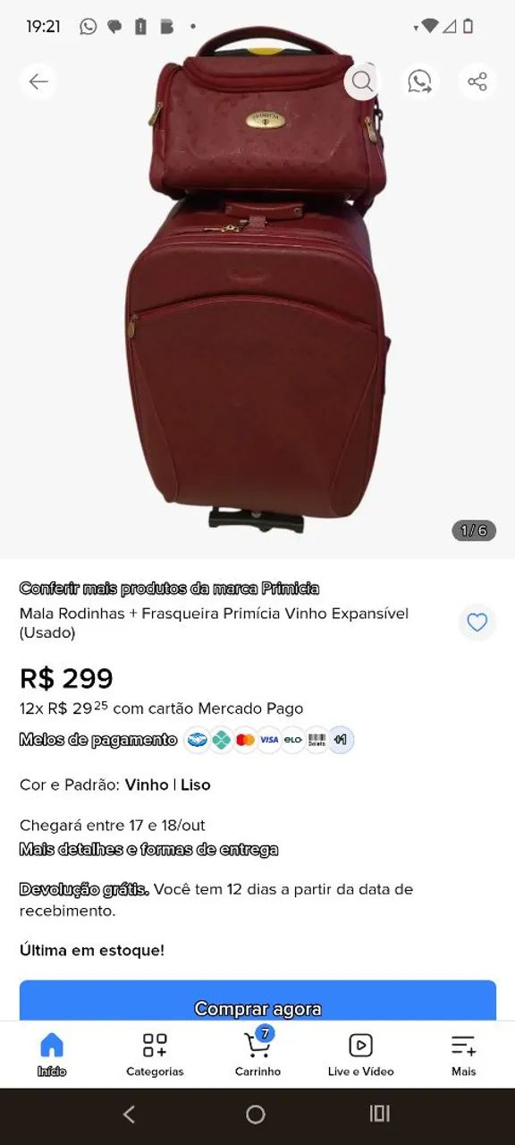 Mala de viagem grande  - Foto 3
