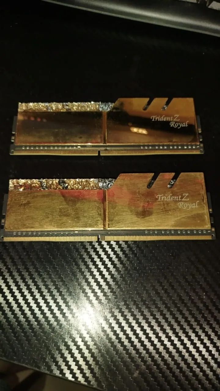 Memória RAM G.Skill Trident Z Royal DDR4 16GB (2x8) 3600MHz RGB Ouro Para PC Gamer - Foto 4