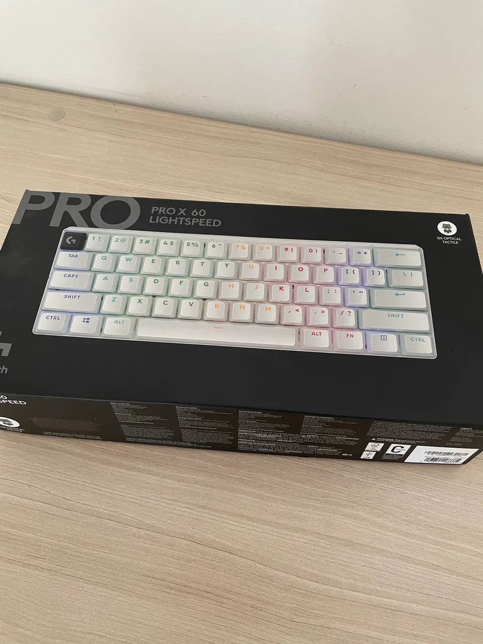 Logitech G PRO X 60 LIGHTSPEED Branco - Completo com Caixa e Case - Foto 3