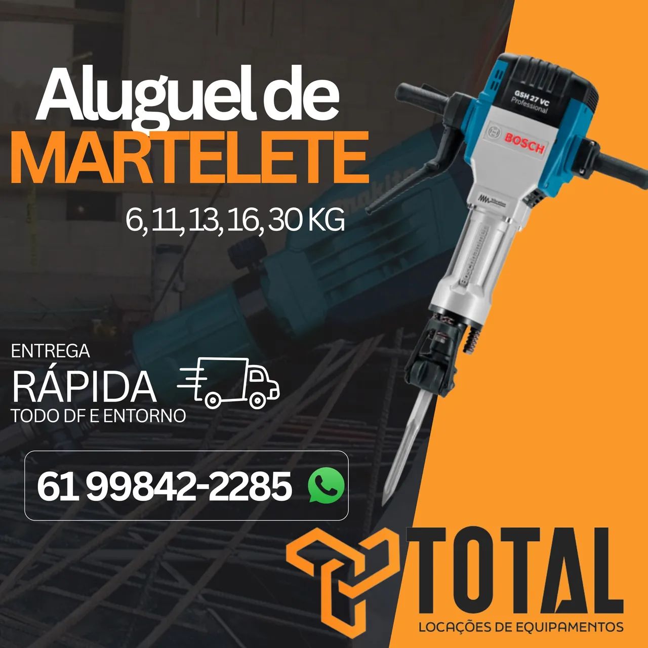 Aluguel de Marteletes