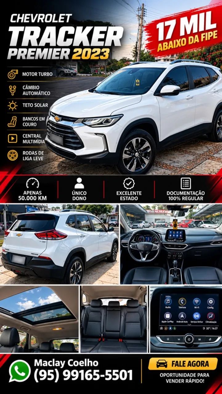 Chevrolet Tracker TRACKER Premier 1.0 Turbo 12V Flex Aut. 2023