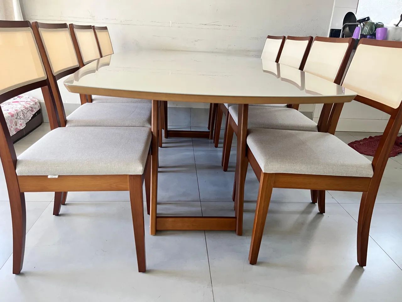 Mesa de jantar na madeira  - Foto 2