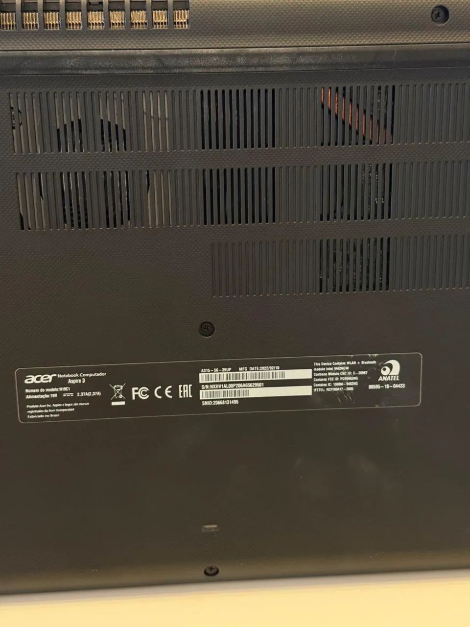 Notebook Acer Aspire 3 A315-56-39UP | Intel Core i3 | Muito Conservado - Foto 3