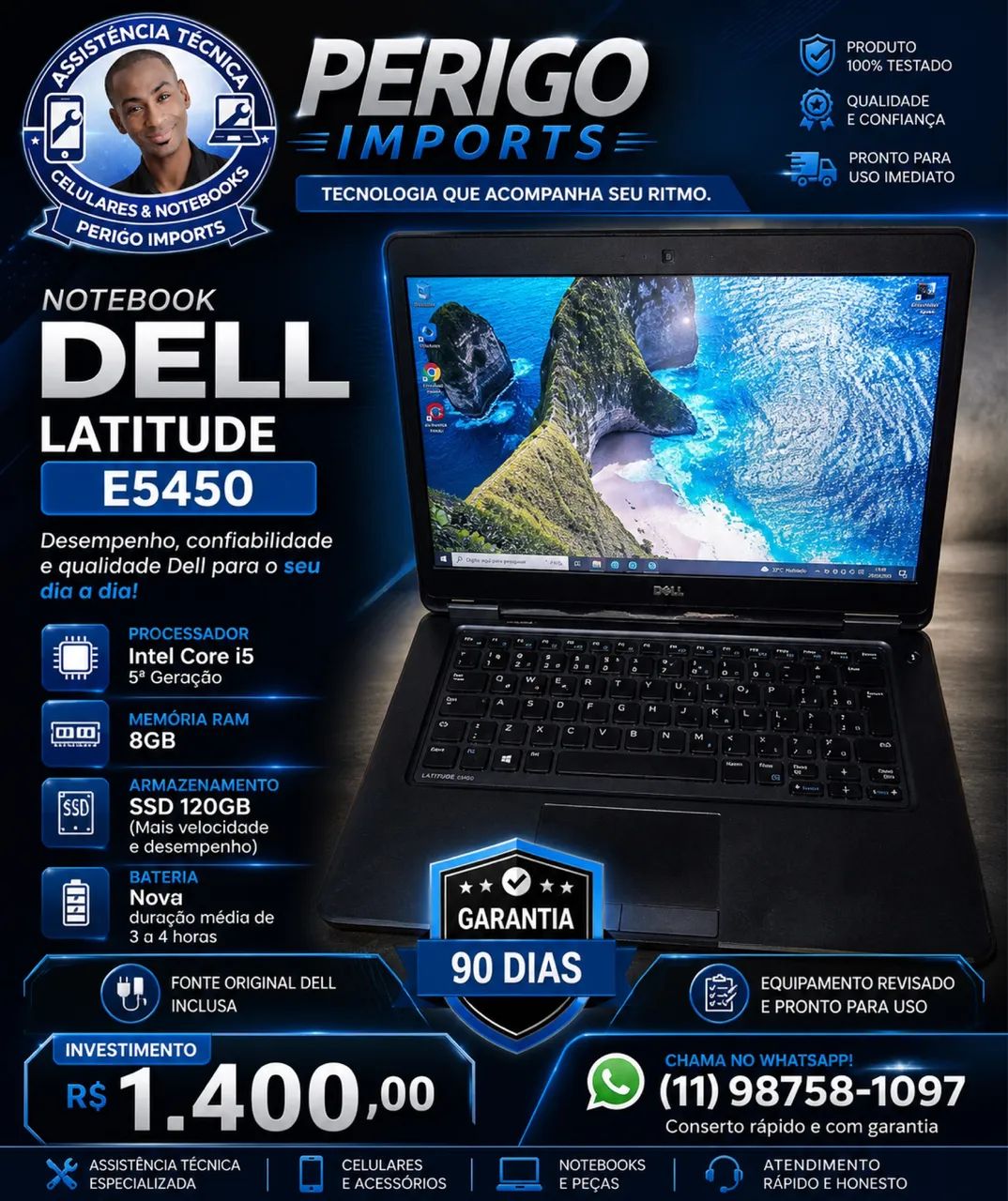 Notebook Dell latitude E5450