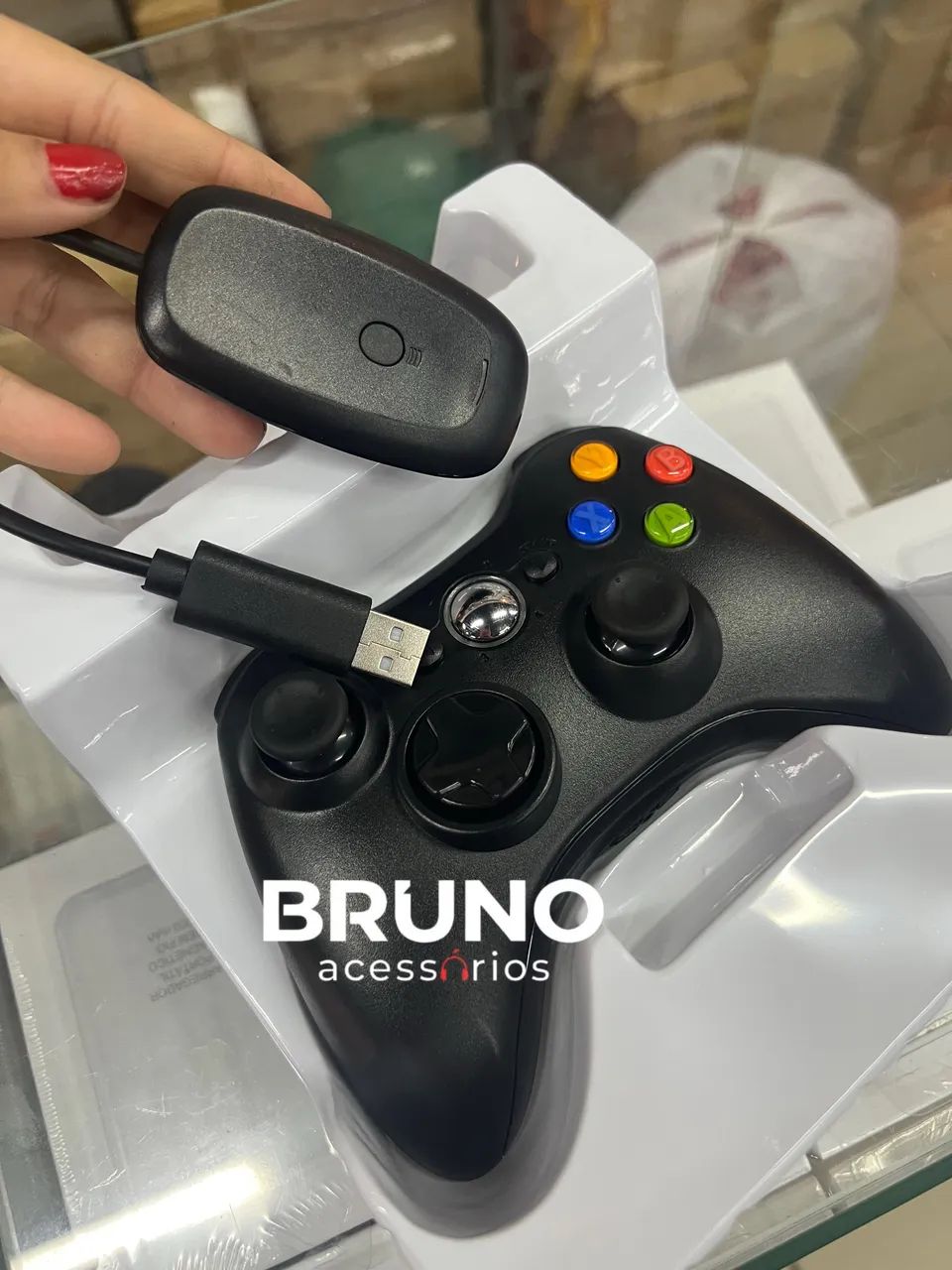 Controle de  Xbox 360 pc Android vídeo game 