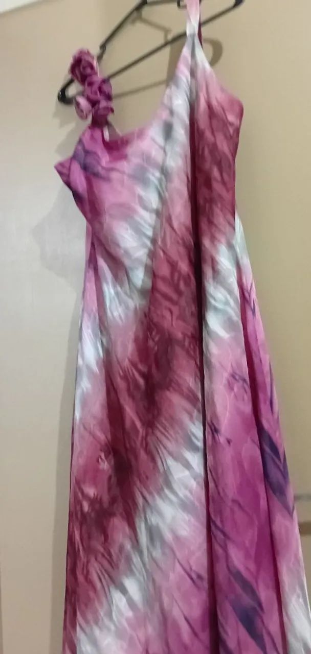 Vestido longo de ceda  - Foto 3