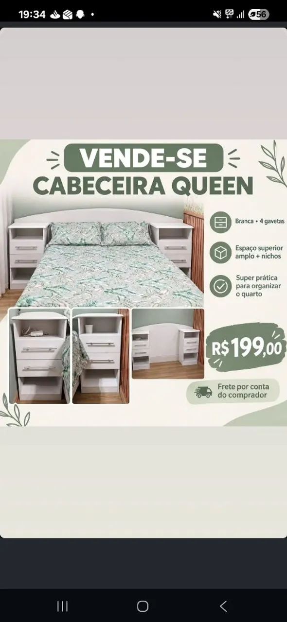 Cabeceira cama queen - Foto 2